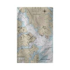 Annapolis Map Beach Towel