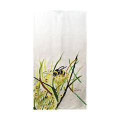 Bee & Flower Beach Towel
