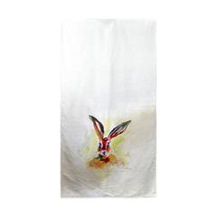 Jack Rabbit Beach Towel White