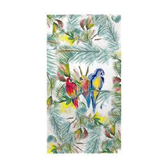 Parrot Family Beach Towel