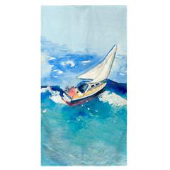 Sailboat Beach Towel