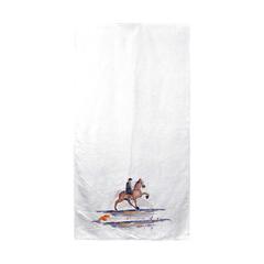 Brown Walking Horse Beach Towel