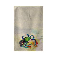 Teal Crab Beach Towel