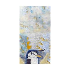 Gull Portrait Right Beach Towel