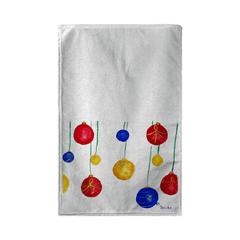 Christmas Ornaments Beach Towel