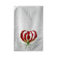 Red Lily Beach Towel