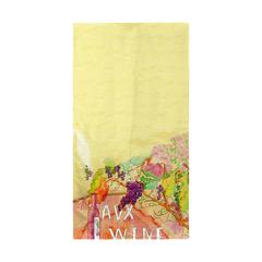 Wine and Grapes Beach Towel