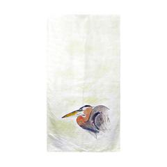 Heron Portrait Beach Towel