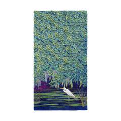 Egret Lagoon Beach Towel