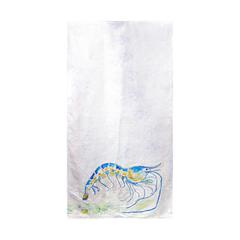 Blue Shrimp Beach Towel