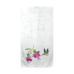 Purple Hummingbird Beach Towel