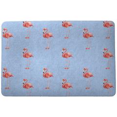 Tiled Santa Flamingo Door Mat 18x26