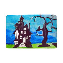 Haunted House Door Mat 18x26