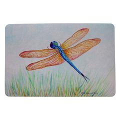 Amber & Blue Dragonfly Door Mat 18x26