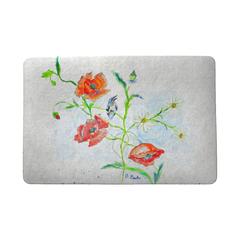 Poppies & Daisies Door Mat 18"x26"