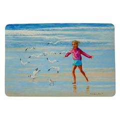 Chasing Gulls Door Mat 18x26