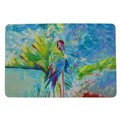 Green Parrot II Door Mat 18x26