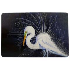 Breeding Egret Door Mat 18x26