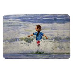 Girl in Surf Door Mat 18x26