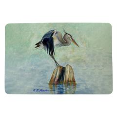 Balancing Heron Door Mat 18x26