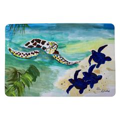 Sea Turtle and Babies Small Door Mat