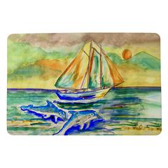 Sunset Sailing Door Mat 18x26
