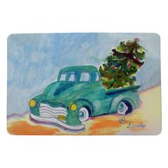 Green Truck Door Mat 18x26
