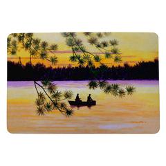 Sunset Fishing Door Mat 18x26