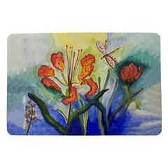 Tiger Lily Door Mat 18x26