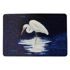 Reflecting Egret Door Mat 18x26