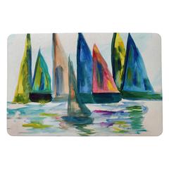 Sail With The Crowd Door Mat 18x26