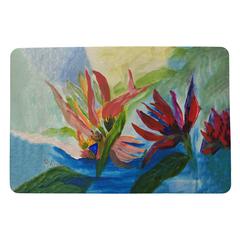 Flaming Flowers Door Mat 18x26