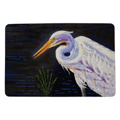 Palette Great Egret Door Mat 18x26