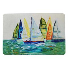 Betsy's Sailboats Door Mat 18x26
