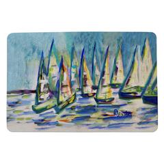 Many Sailboats Door Mat 18x26