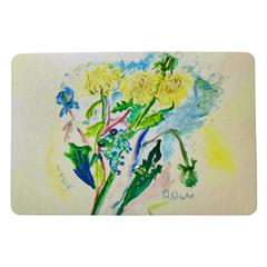 Frog & Flowers Door Mat 18x26