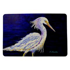 Palette Snowy Egret Door Mat 18x26