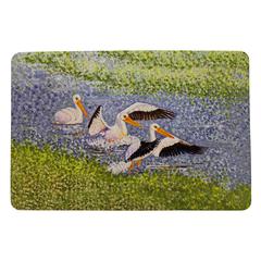 White Pelican Wings Door Mat 18x26