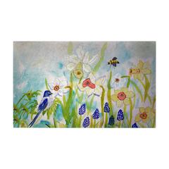 Bird & Daffodil Door Mat 18x26