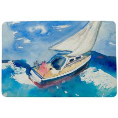 Betsy's Sailboat Door Mat 18x26
