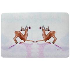 Dancing Deer Door Mat 18x26