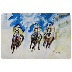 Three Racing Door Mat 18x26