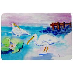 Betsy's White Ibis Door Mat 18x26
