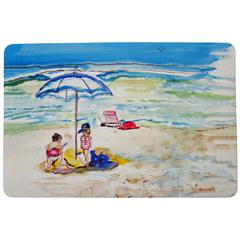 Children At The Beach Door Mat 18x26
