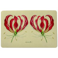 Red Lily Door Mat 18x26