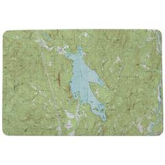 Newfound Lake, NH Nautical Map Door Mat Small