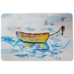 Yellow Rowboat Doormat 18x26