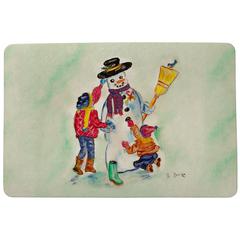 Snowman Door Mat 18x26