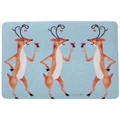 Drinking Deer Door Mat 18x26