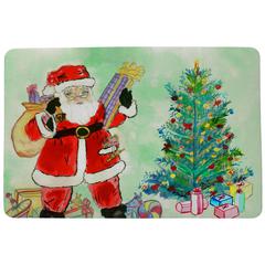 Santa & Christmas Tree Door Mat 18x26